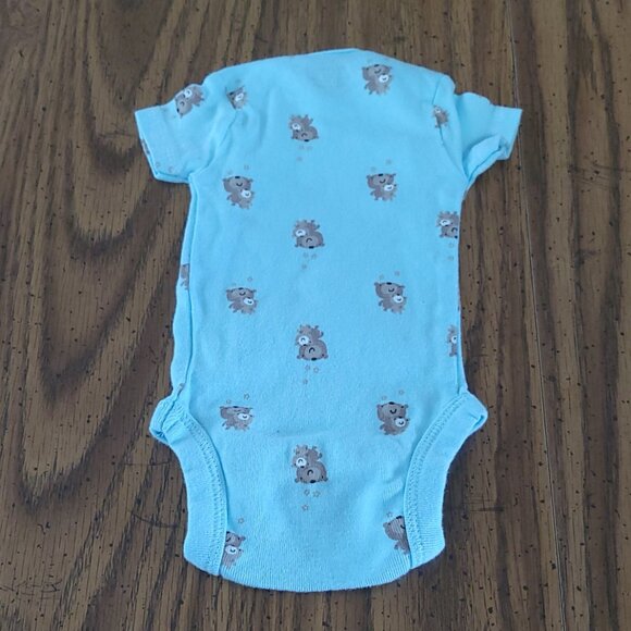 3-Pack Gerber Baby Boy Bear Print Onesies Short Sleeve Size Newborn - Picture 9 of 10